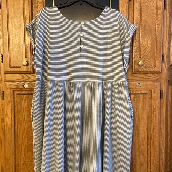 Inherit Clothing Company Olivia A - Line Midi Striped Dress - Picture 7 of 10